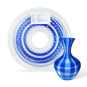 3DE Premium - PLA - Candy Rainbow - Blå, Vit V1 - 1,75 mm - 1 kg
