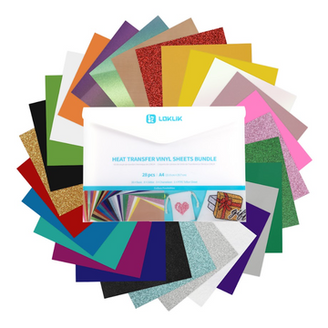 LOKLIK - Värmeöverföringsvinylmaterialpaket - A4