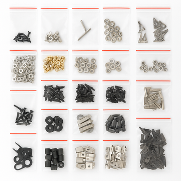 Fästelementsats för Voron v2.4 350mm un/box (svart skruv/muttrar/bricka etc.)
