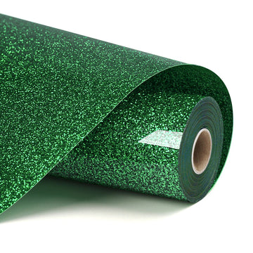 LOKLIK - Värmeöverföringsvinyl - 30,5 cm x 90 cm - Glittergrön