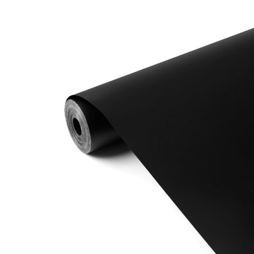 LOKLIK - Permanent självhäftande vinyl - Matt - Svart - 30,5 cm x 1200 cm