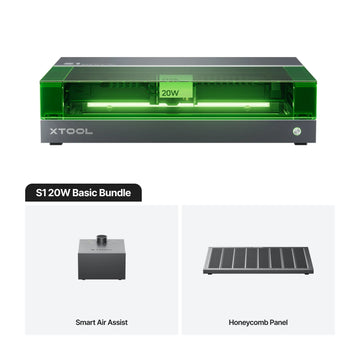 xTool - S1 - Laser - 20W - Mörk Basic-paket