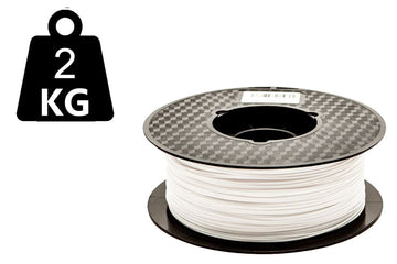 2kg - Solid White - 3DE Premium PETG - 1.75mm