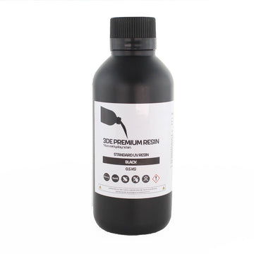 3DE Premium Resin - Standard - Black - 0.5 kg