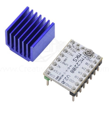Stegdrivmodul TMC2208 V2.0 med kylfläns