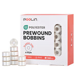 PooLin - Vit Undertrådsspole - Typ A - 144pcs