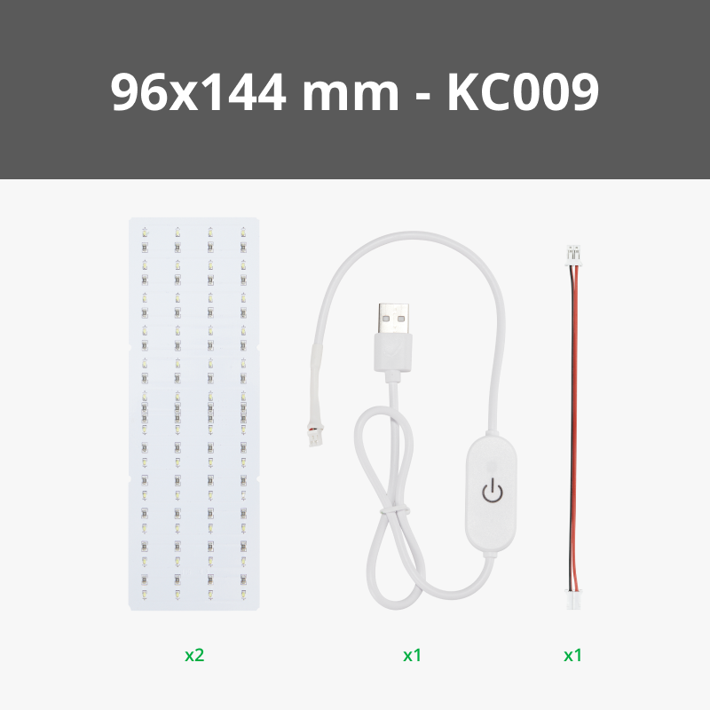 Bambu Lab - Litofan LED-bakgrundsbelysningskortskit (2 st)