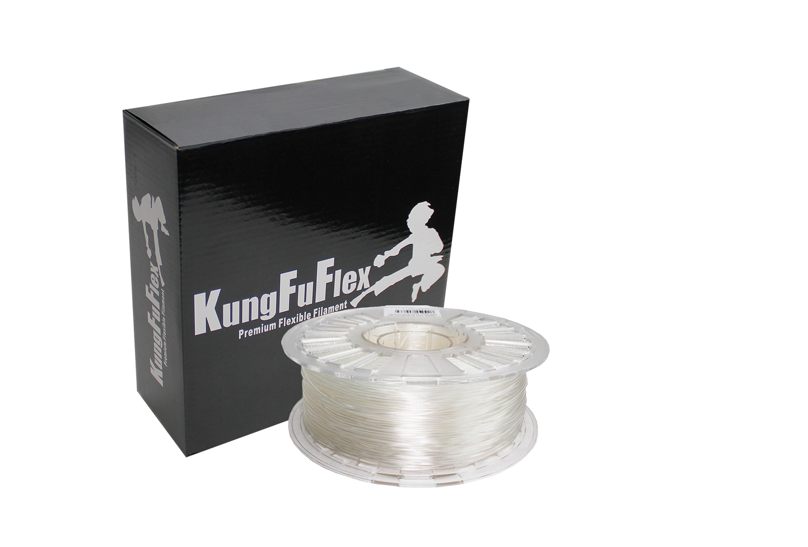 KungFuFlex - Antibakteriell TPU - 98A - Silvergrå - 1,75 mm - 1 kg - LIMITID EDITION