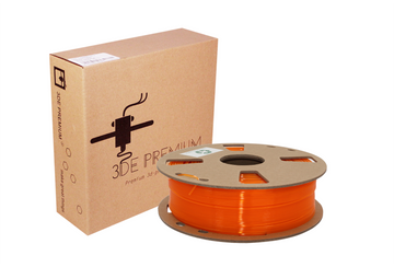 3DE Premium - PLA Transparent - Orange - 1,75 mm - 1 kg