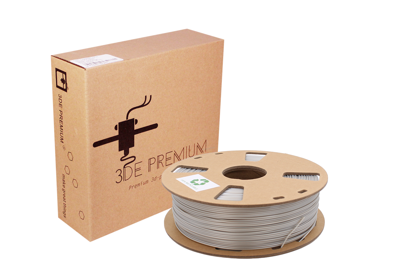 3DE Premium - PLA - Terminator Grå - 1,75 mm - 1 kg
