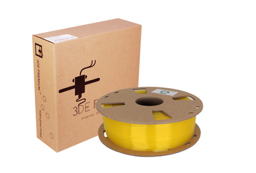 3DE Premium - PLA Transparent - Gul - 1,75 mm - 1 kg