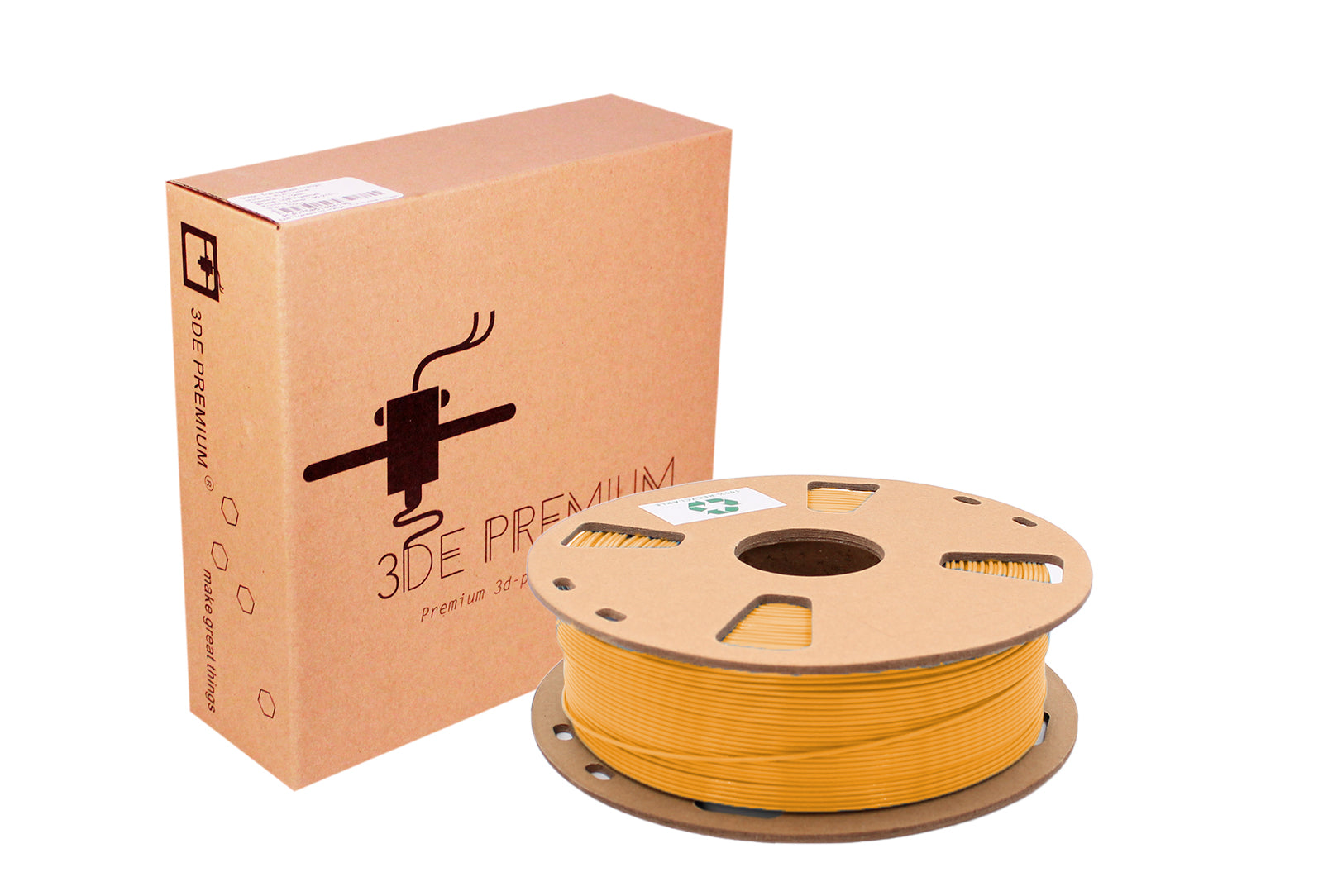 3DE Premium - PETG - Fluorescerande gul (enfärgad) - 1,75 mm - 1 kg - Begränsad upplaga