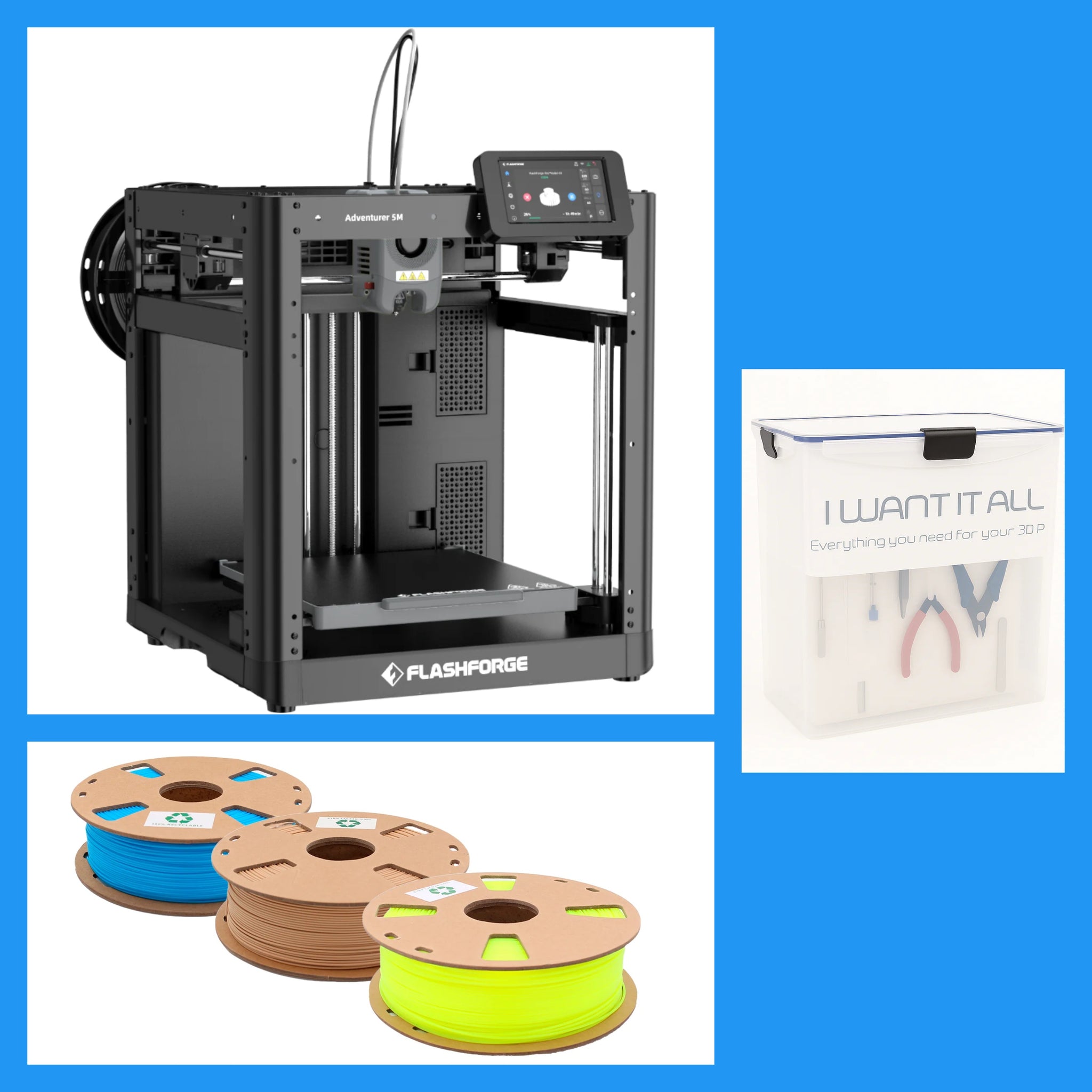 Flashforge Adventurer 5M - Budgetvänligt 3D-skrivarpaket