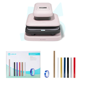 LOKLiK - ImPress™ Auto 2-Smart - Värmepress + Pastellrosa + Startpaket - Paket