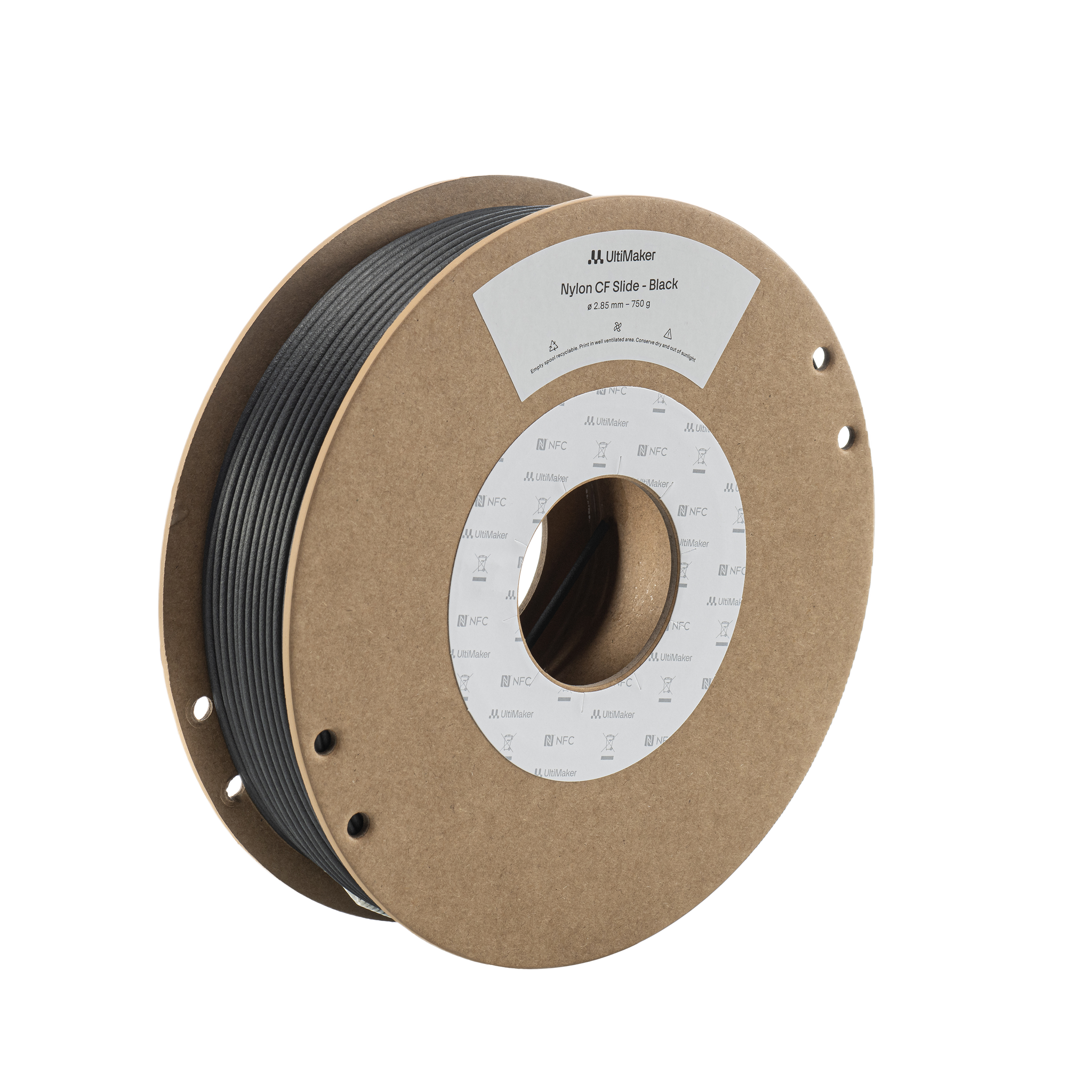 UltiMaker - Nylon CF-släde - Svart - 2,85 mm - 750 g