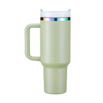 xTool - Stainless Steel Tumbler with Removable Handle - Army Green To Iridescent (40z/1.18L)