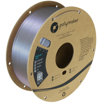 (UTGÅNG) - Polymaker Polylite - Starlight PLA - Kvicksilver - 1,75 mm - 1 kg