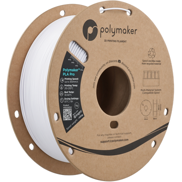 Polymaker™ - PLA Pro - Cold White - 1.75mm - 1kg