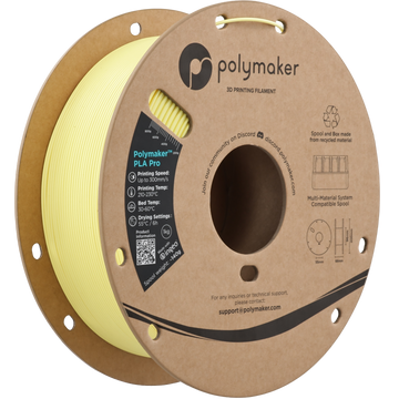 Polymaker™ - PLA Pro - Light Yellow - 1.75mm - 1kg