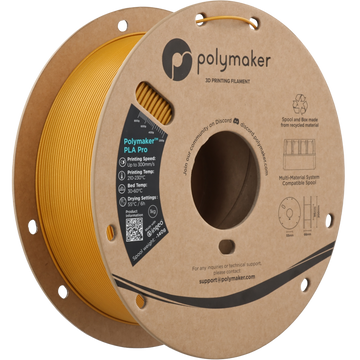 Polymaker™ - PLA Pro - Metallic Gold - 1.75mm - 1kg