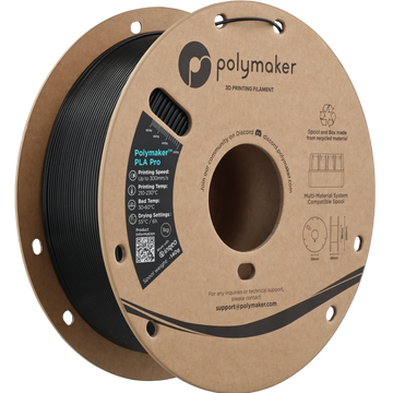 Polymaker™ - PLA Pro - Metallic Black - 1.75mm - 1kg