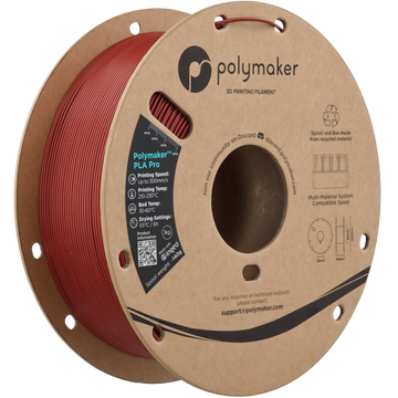 Polymaker™ - PLA Pro - Metallic Dark Red - 1.75mm - 1kg