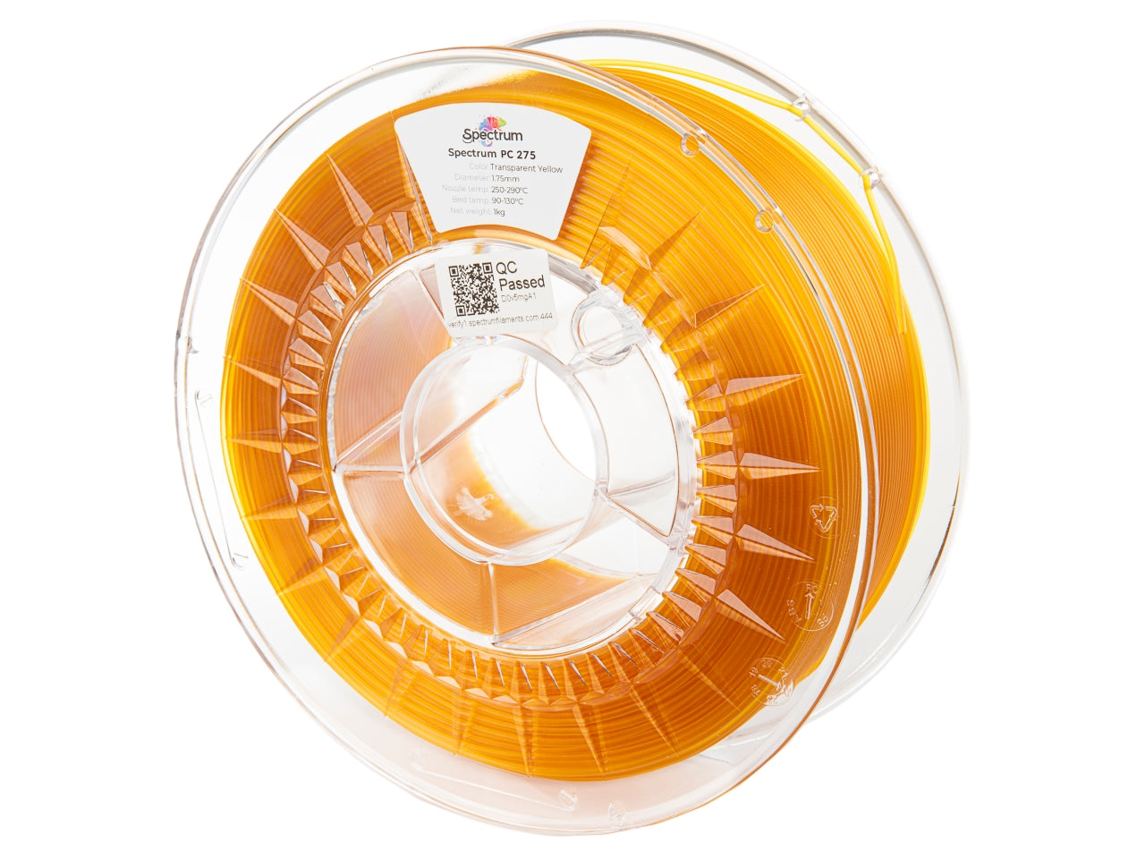 Spectrum - PC 275 - Transparent gul - 1,75 mm - 1 kg