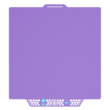 BIQU - Panda Buildplate - CryoGrip Pro - Glacier (Fine Texture) Purple - P2S, X1/P1/A1 Series - 258x275mm