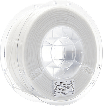 Polymaker PolyFlex - TPU 95A Hög hastighet - Vit - 1,75 mm - 1 kg