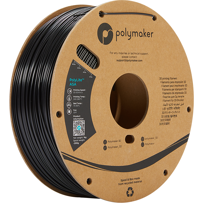 Polymaker Polylite - ASA - Black - 1.75mm - 1kg