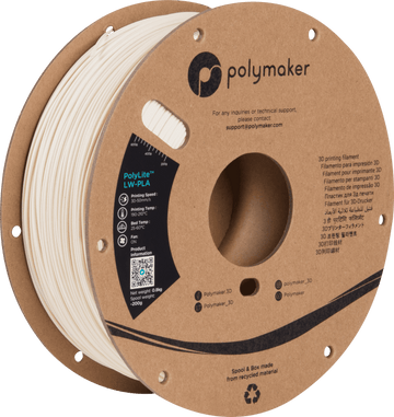 Polymaker - Polylite LW-PLA - Vit - 1,75 mm - 800 g