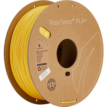 Polymaker - PolyTerra PLA+ - Gul - 1,75 mm - 1 kg