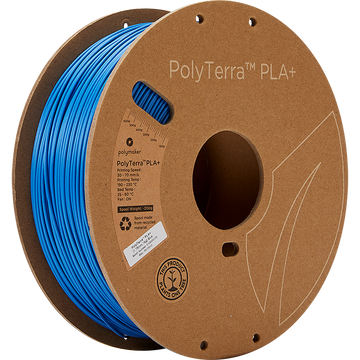 Polymaker - PolyTerra PLA+ - Blå - 1,75 mm - 1 kg