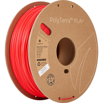 Polymaker - PolyTerra PLA+ - Röd - 1,75 mm - 1 kg