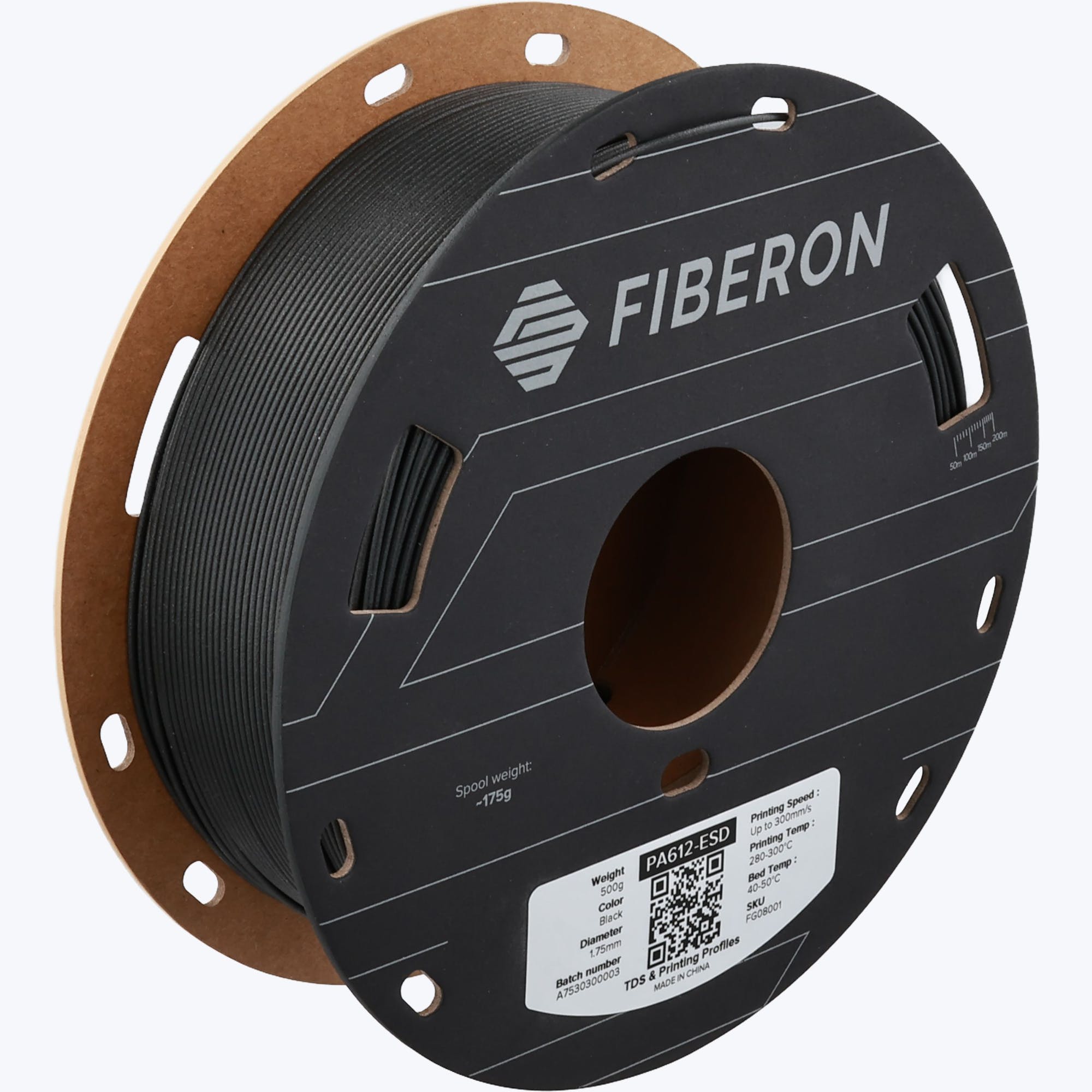 Polymaker™ - Fiberon PA612-ESD - Svart - 1,75 mm - 500 g