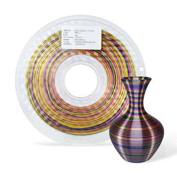 3DE Premium - PLA - Candy Rainbow - Svart, Lila, Guld - 1,75 mm - 1 kg