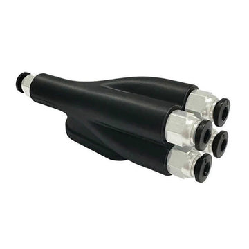 Spider - 4-i-1 PTFE-rörkoppling - Svart - X1/P1-serien