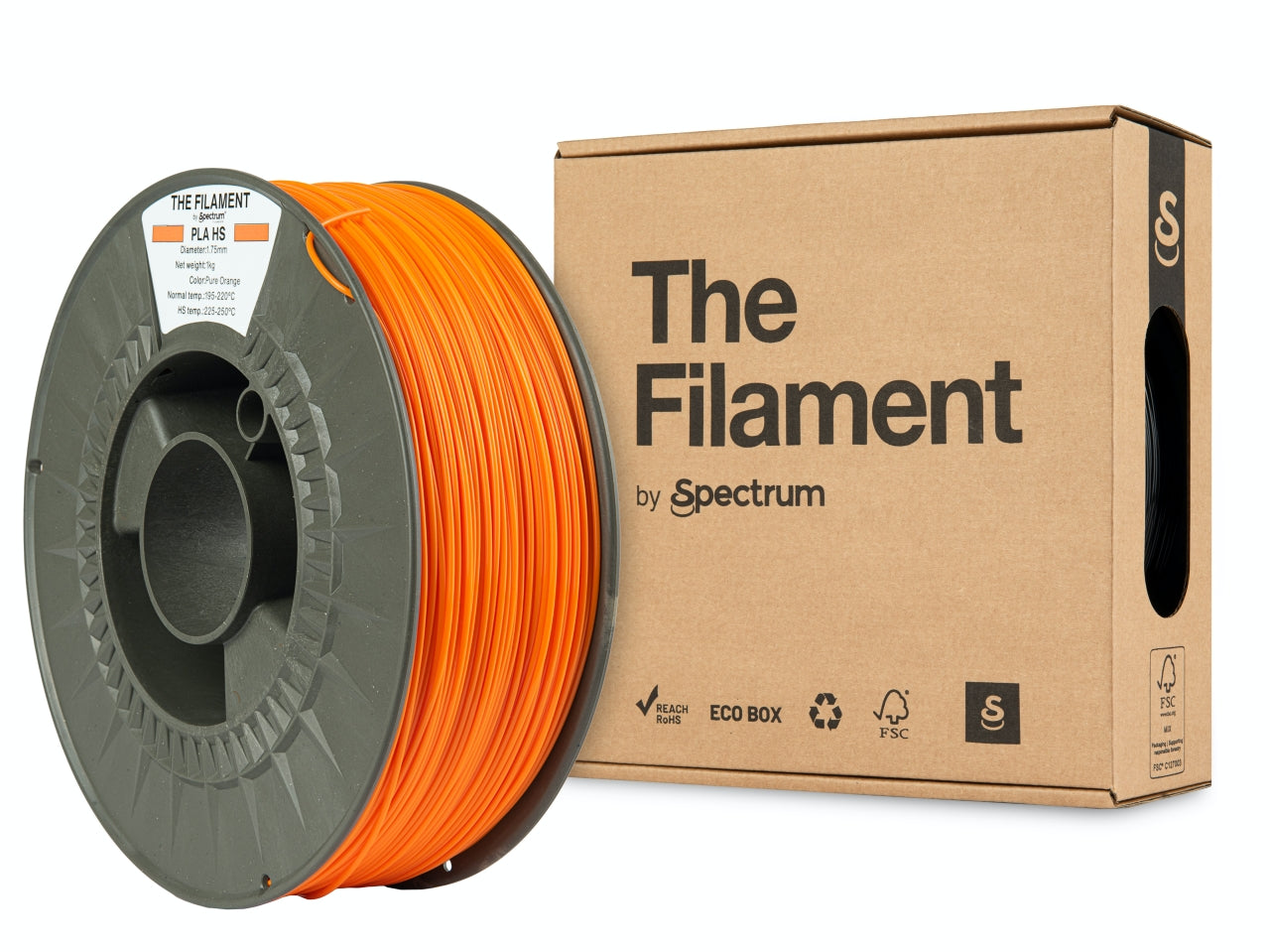 Filament - PLA High Speed ​​- Ren Orange - 1,75 mm - 1 kg
