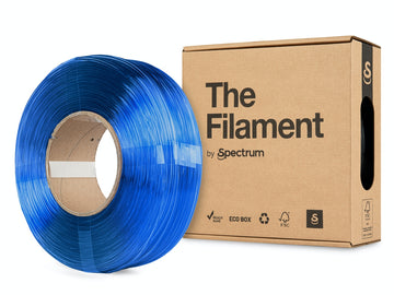 Filament - PETG - Transparent Blå - 1,75 mm - 1 kg - Refill