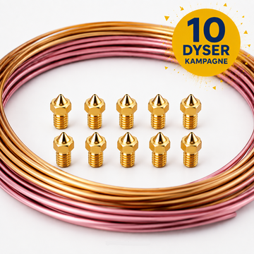 3DSUPREME - V6 - Nozzle - Brass - 0.4mm - 10pcs