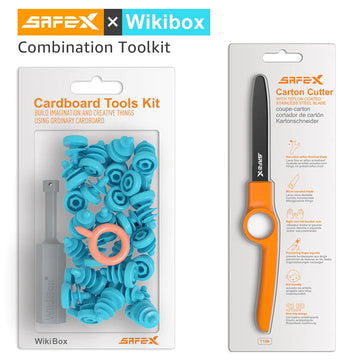 Wikibox - Maker Toolkit Combi - Kartongkopplingar + Kartongskärare