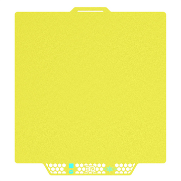 BIQU - Panda Buildplate - CryoGrip Pro - Glacier (Fine Texture) Yellow - P2S, X1/P1/A1 Series - 258x275mm