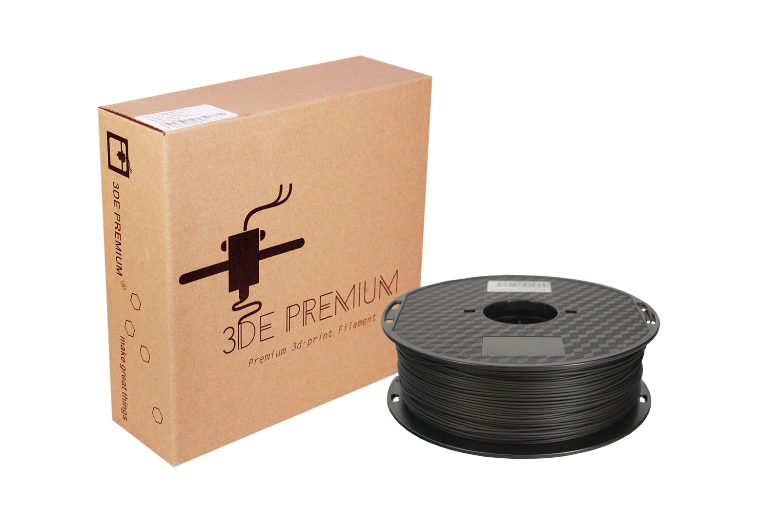 3DE Premium - PLA Antistatisk - Svart - 1,75 mm - 1 kg