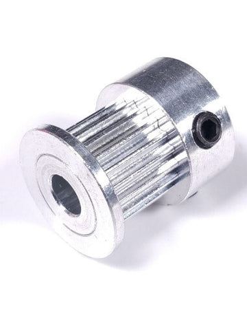 GT2 20T (9 mm bred) Remskiva (5 mm diameter) silver