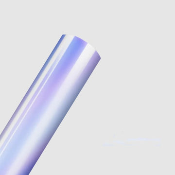 HTFRONT - Holografisk självhäftande vinylrulle - Holografisk vit 
