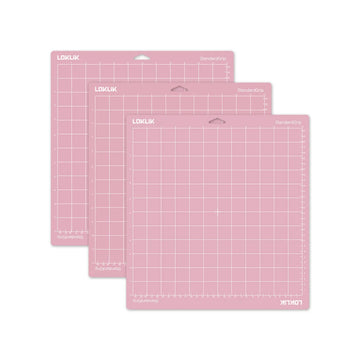 LOKLIK - Skärmatta - Tyggrepp - Rosa - 3-pack - 35,5 x 33 cm 