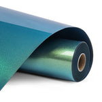 LOKLIK - Värmeöverföringsvinyl - 30,5 cm x 90 cm - Kameleontguld till grönt 