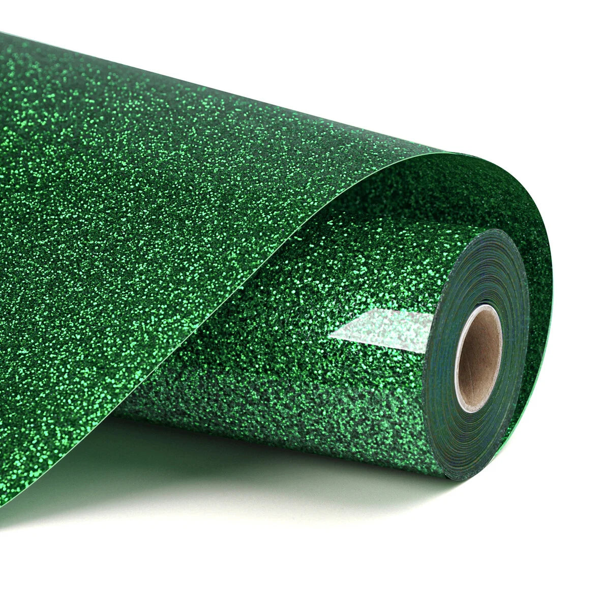 LOKLIK - Värmeöverföringsvinyl - 30,5 cm x 90 cm - Glittergrön 