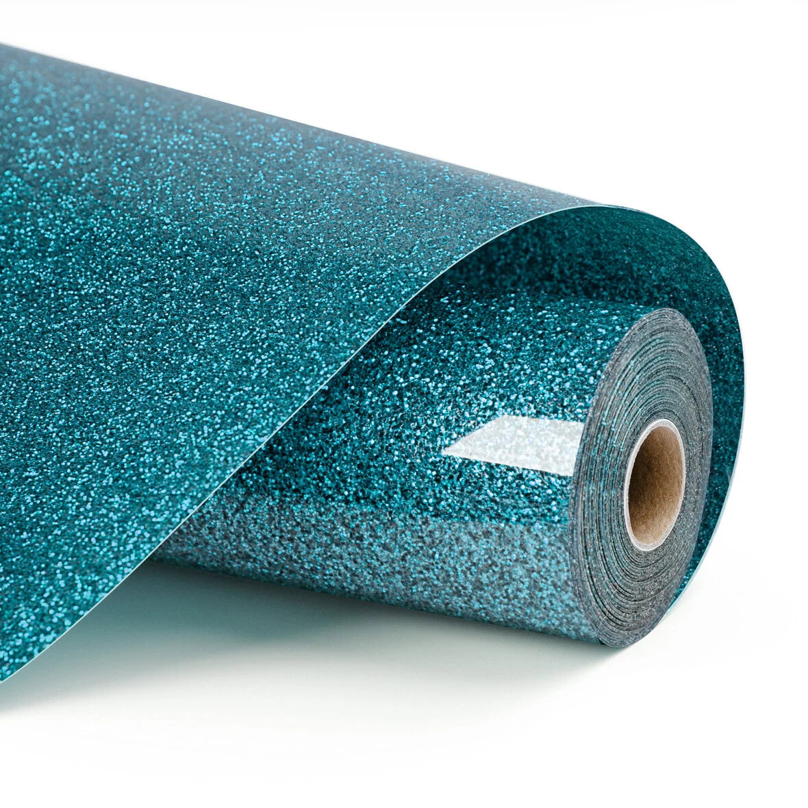 LOKLIK - Värmeöverföringsvinyl - 30,5 cm x 90 cm - Glitter Ljusblå 