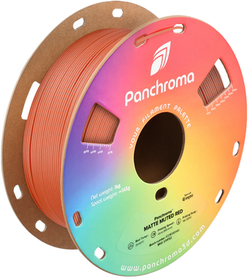 Polymaker - Panchroma™ PLA - Matt dämpad röd - 1,75 mm - 1 kg